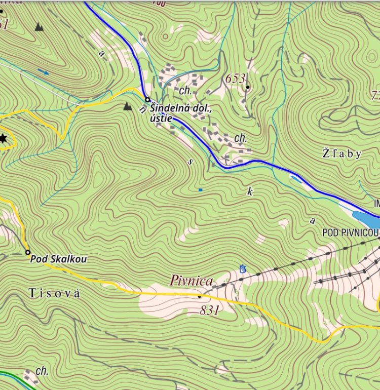 Turistická mapa Valčianska dolina