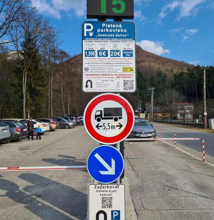 Parkovanie Gaderská dolina
